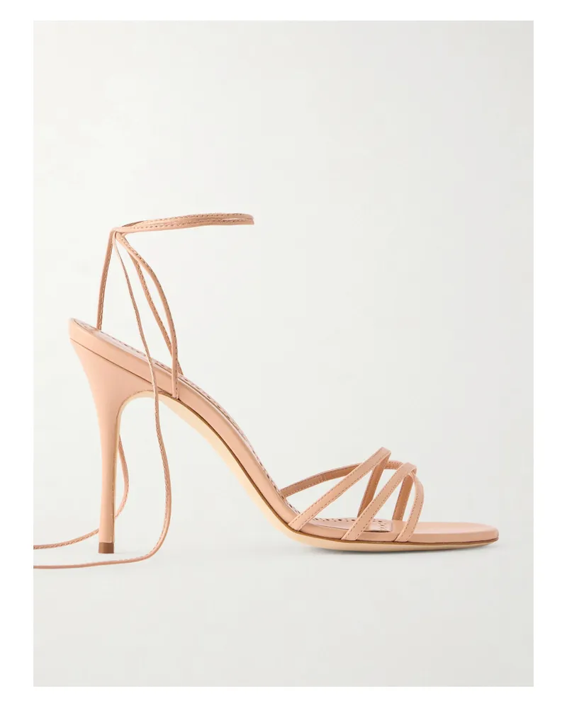 Manolo Blahnik Leva 105 Sandalen Aus Leder - Pink Pink