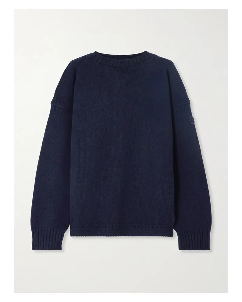 Chloé Pullover Aus Einer Woll-kaschmirmischung - Blau Blau