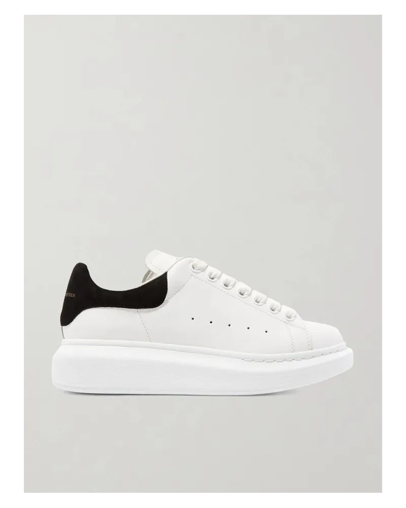 Alexander McQueen Sneakers aus Leder Weiß