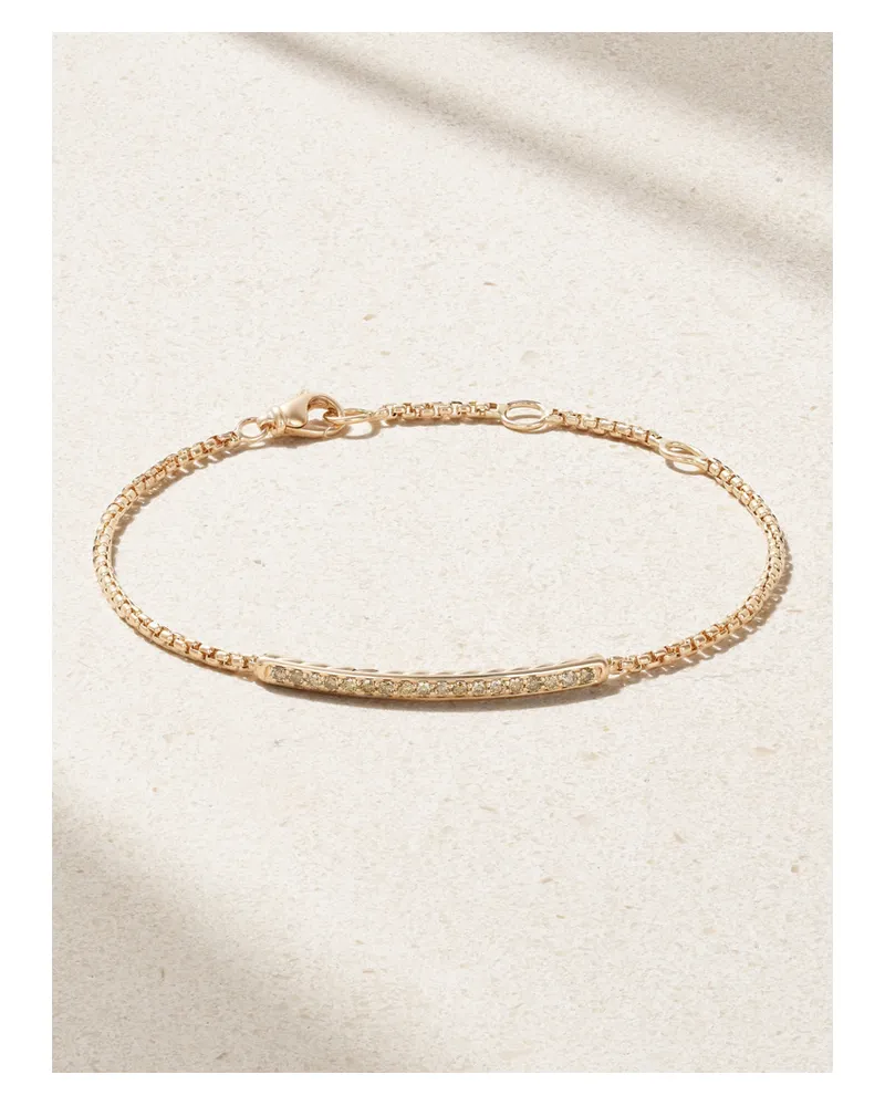 David Yurman Petite Pavé Armband Aus 18 Karat Roségold Mit Diamanten Gold