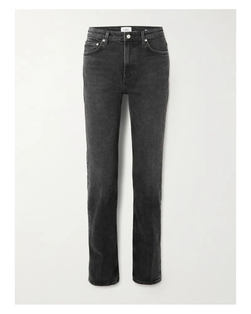 Citizens of humanity Zurie Hoch Sitzende Jeans Mit Geradem Bein - Schwarz Schwarz