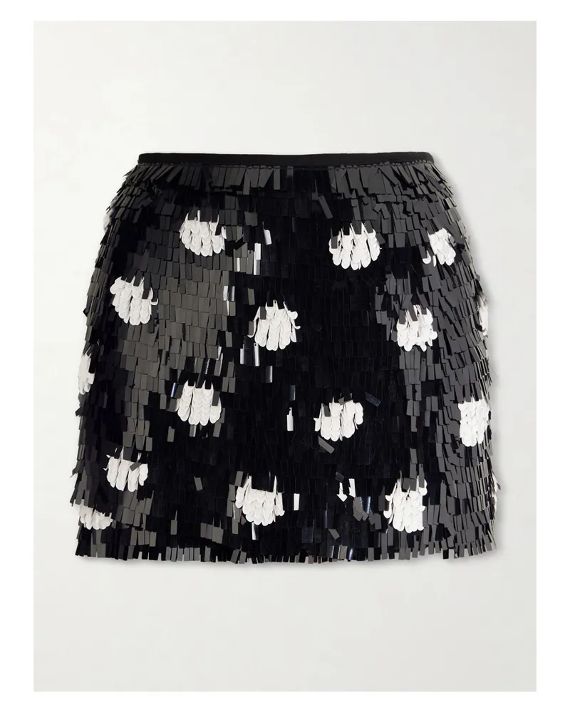 Dries van Noten Sequined Mini Skirt - Black Black