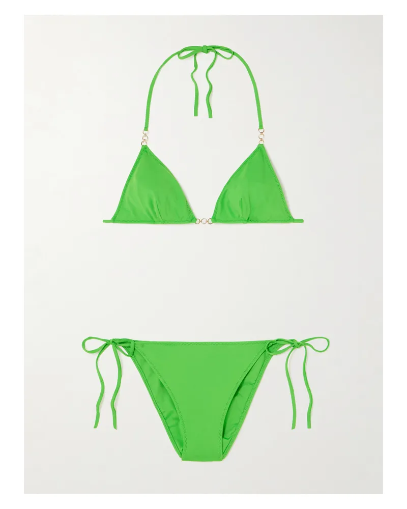 LIDO Sessantaquattro Triangel-bikini Mit Ketten - Grün Grün