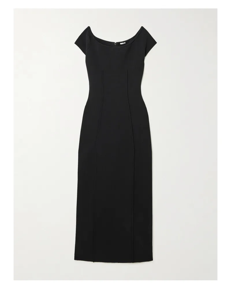 Joseph Foin Stretch-knit Midi Dress - Black Black