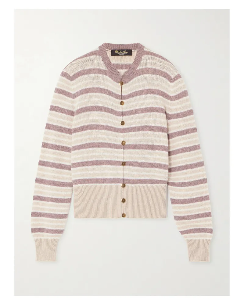 Loro Piana Striped Cashmere Cardigan - Multi Multi
