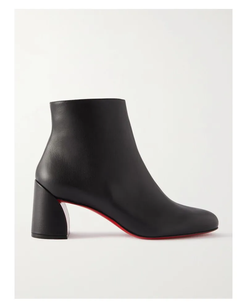Christian Louboutin Turela 55 Ankle Boots Aus Leder - Schwarz Schwarz