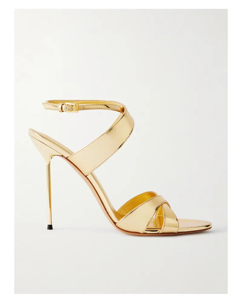 Paris Texas Lidia Sandalen Aus Leder - Gold Gold