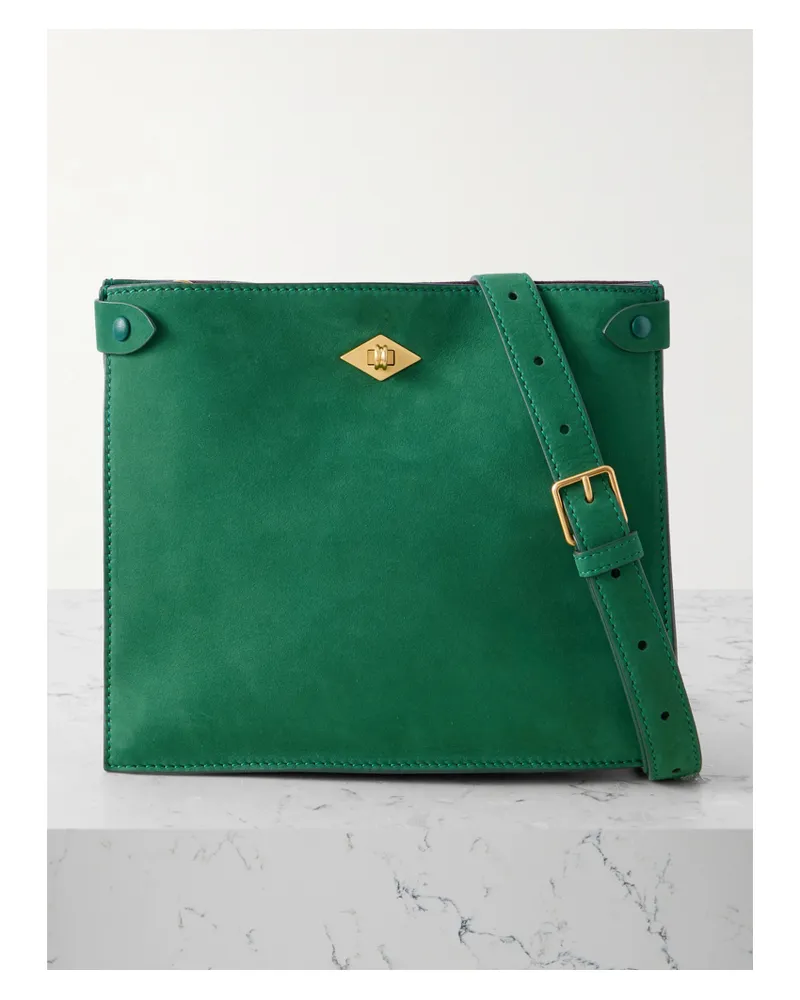 Métier Stowaway Nubuck Shoulder Bag - Green Green