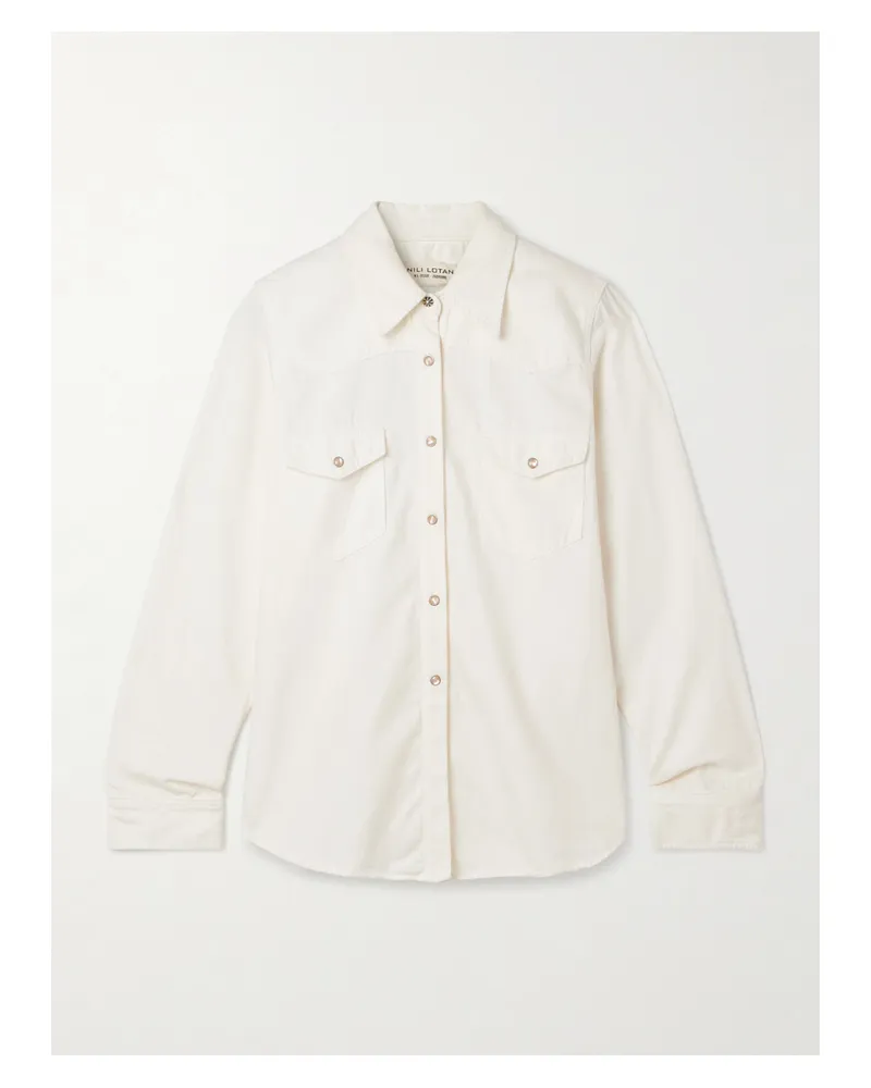 Nili Lotan Travis Denim Shirt - Neutrals Neutrals
