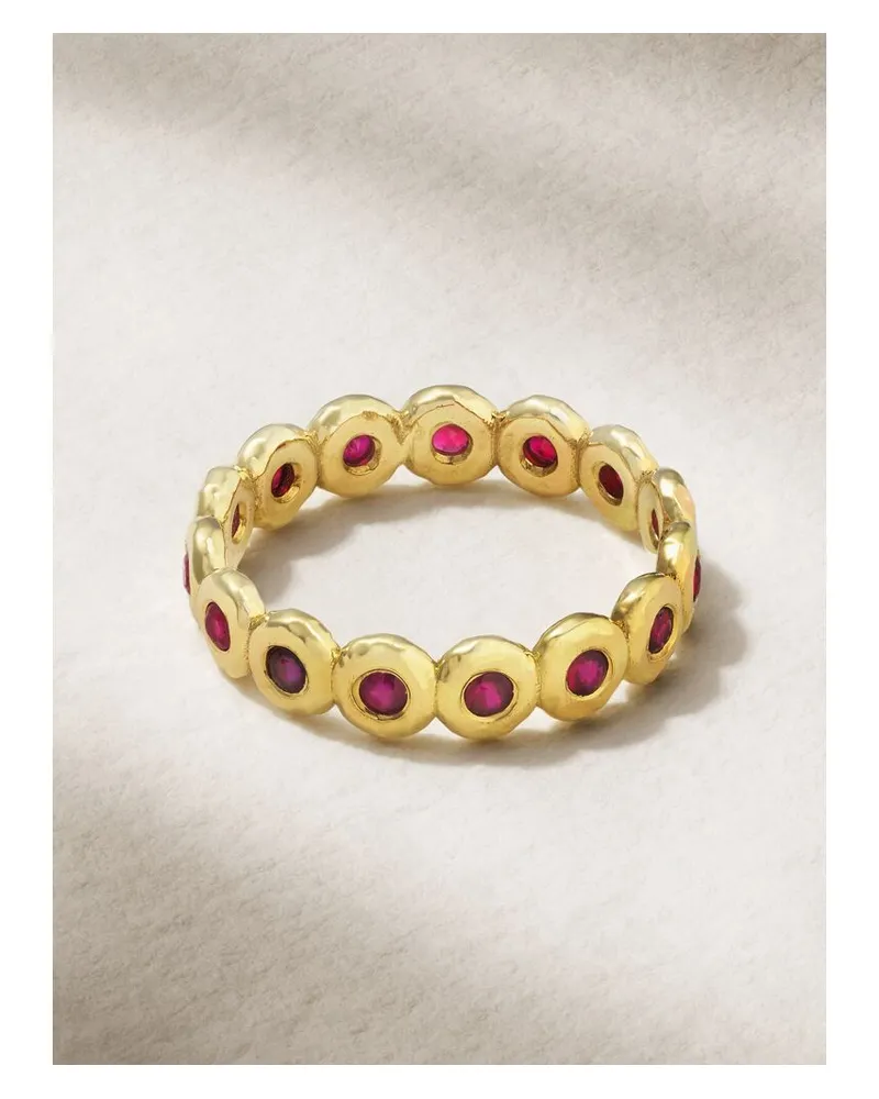 Octavia Elizabeth Net Sustain Nesting Gem Memoire-ring Aus Recyceltem 18 Karat Gold Mit Rubinen Gold