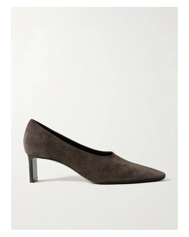 KHAITE Cecilia Suede Pumps - Brown Brown