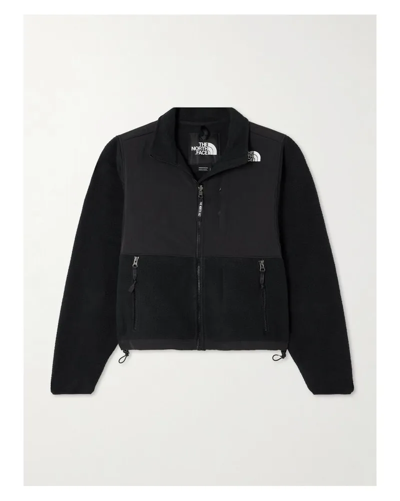 The North Face Denali Jacke Aus Polartec®-fleece Mit Shell-besätzen Und Stickereien - Schwarz Schwarz