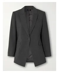 Theory Etiennette Blazer aus Einer Wollmischung Grau