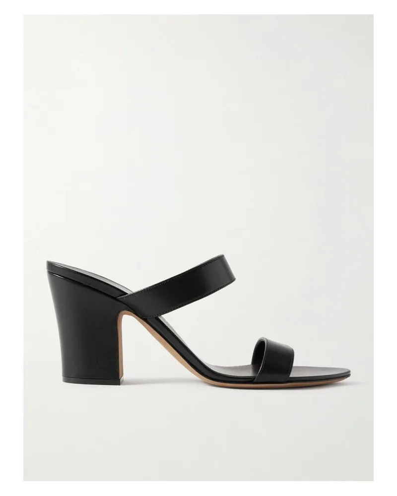 The Row Awar Mules Aus Leder - Schwarz Schwarz