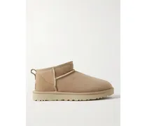 Classic Ultra Mini Ankle Boots Aus Shearling - Neutral