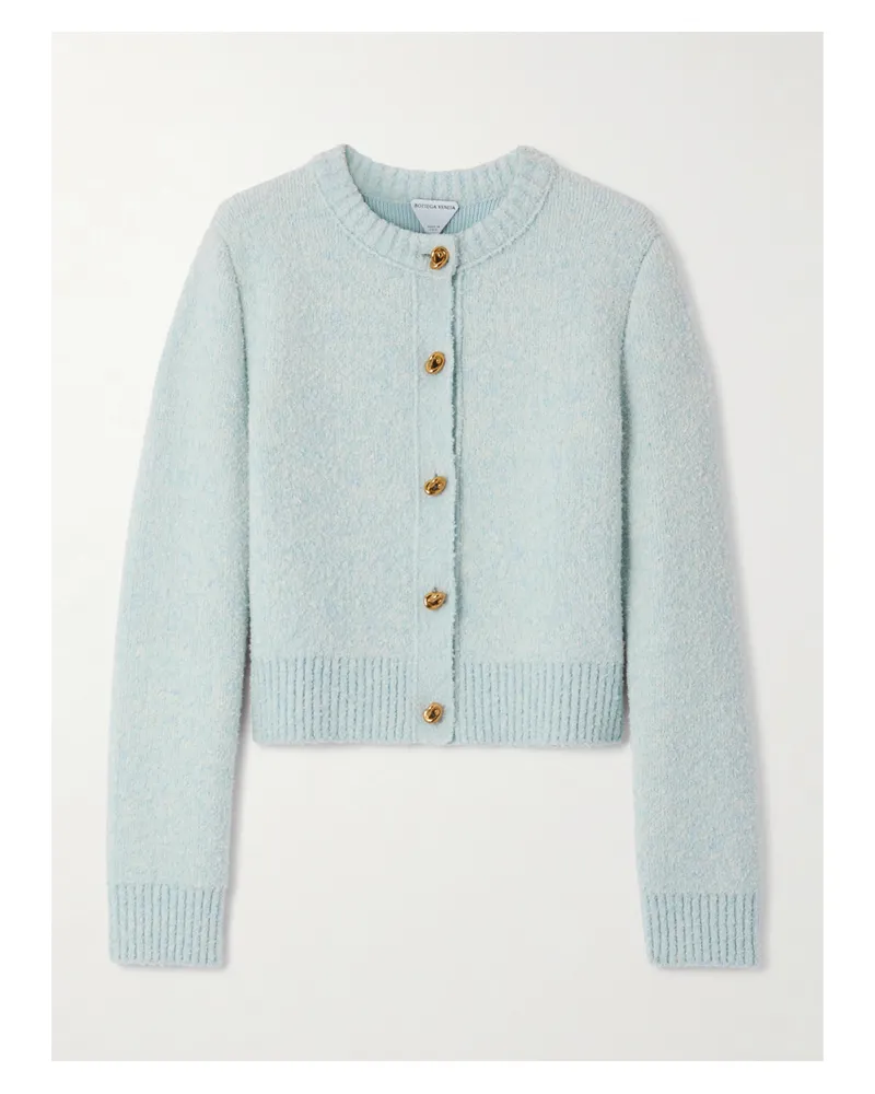 Bottega Veneta Wool-bouclé Cardigan - Blue Blue