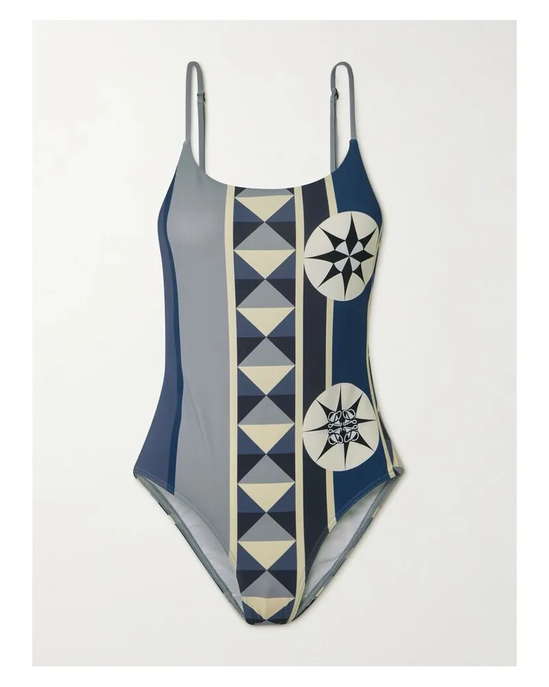 Loewe Paula's Ibiza Bedruckter Badeanzug - Blau Blau