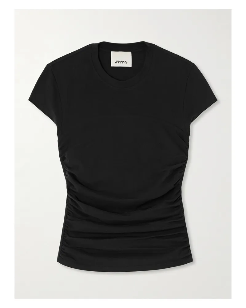 Isabel Marant Maelie T-shirt Aus Baumwoll-jersey - Schwarz Schwarz