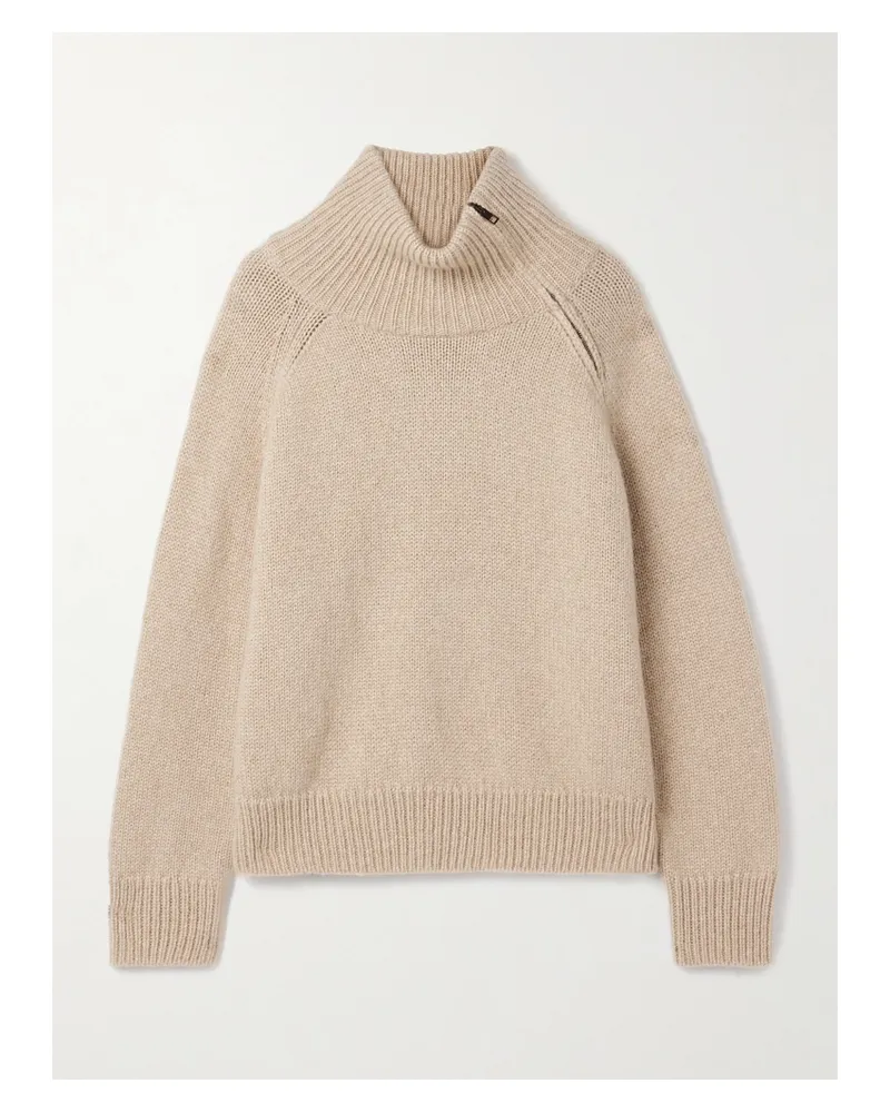Nili Lotan Raelynn Stehkragenpullover Aus Kaschmir - Creme Creme