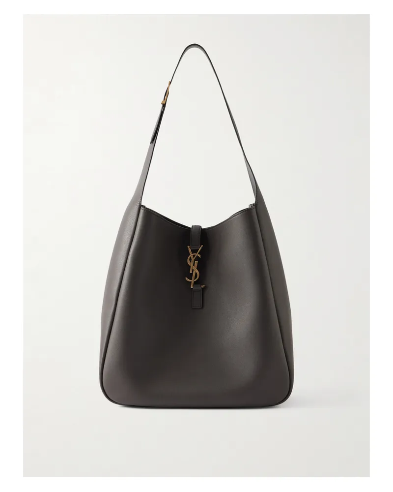 Saint Laurent Le 5 À 7 Large Leather Shoulder Bag - Brown Brown