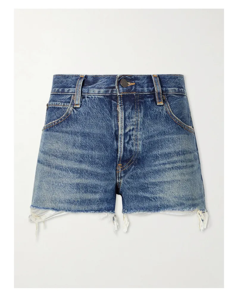 Frame Denim The Hang Denim Shorts - Blue Blue