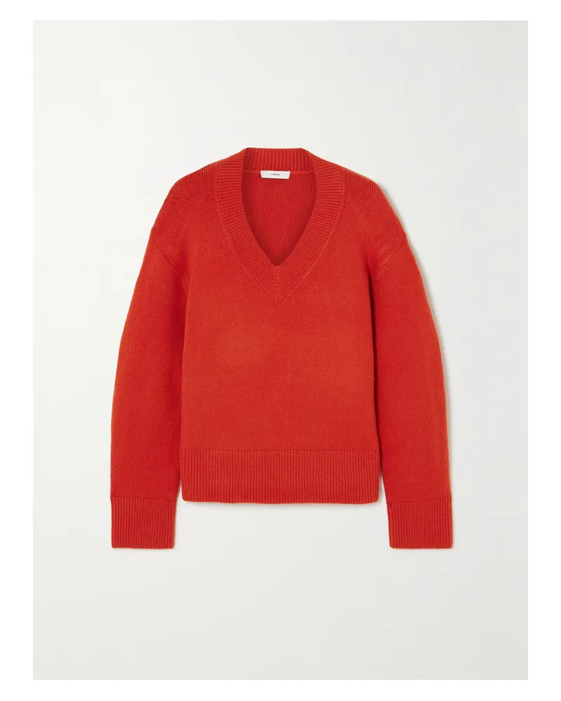 Vince Pullover Aus Einer Wollmischung - Orange Orange