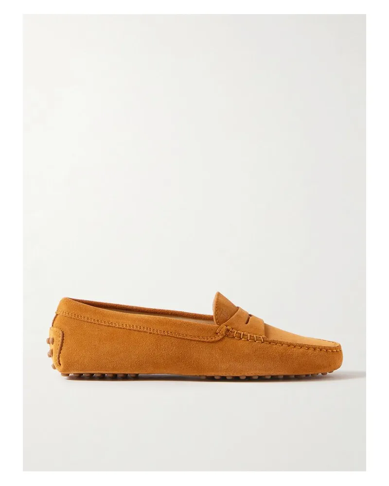 TOD'S Gommino Loafers Aus Veloursleder - Braun Braun