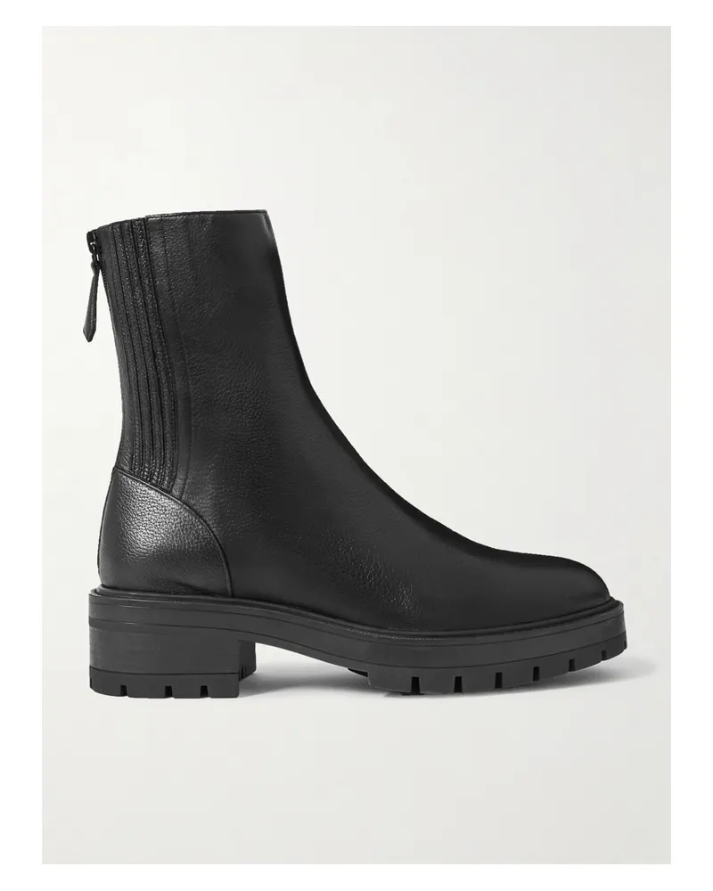 Aquazzura Saint Honoré 50 Sock Boots Aus Leder - Schwarz Schwarz