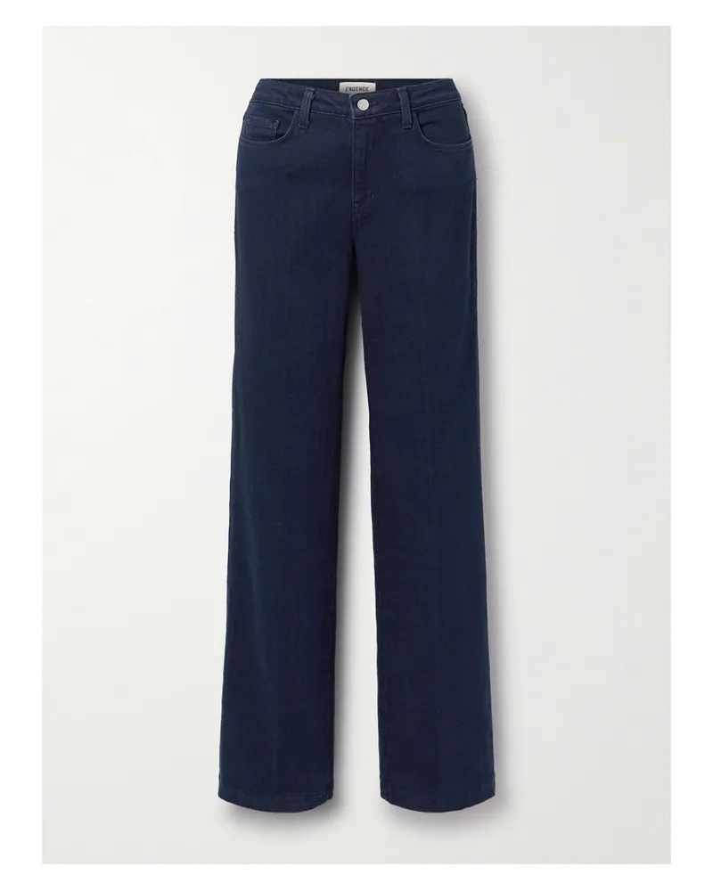 L'Agence Clayton Hoch Sitzende Jeans Mit Weitem Bein - Blau Blau