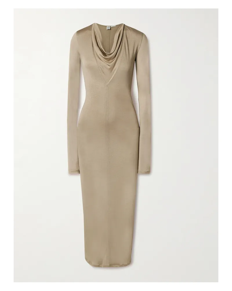 Totême Maxikleid Aus Stretch-jersey Mit Raffungen - Neutral Neutral