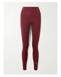 adidas Truepurpose Leggings aus Recyceltem Stretch-jersey Burgunder