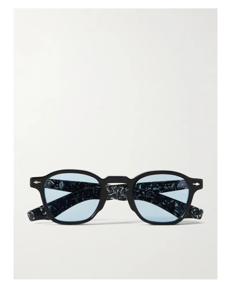 Jacques Marie Mage Zephirin 47 Sonnenbrille Aus Azetat Mit Rundem Rahmen - Blau Blau