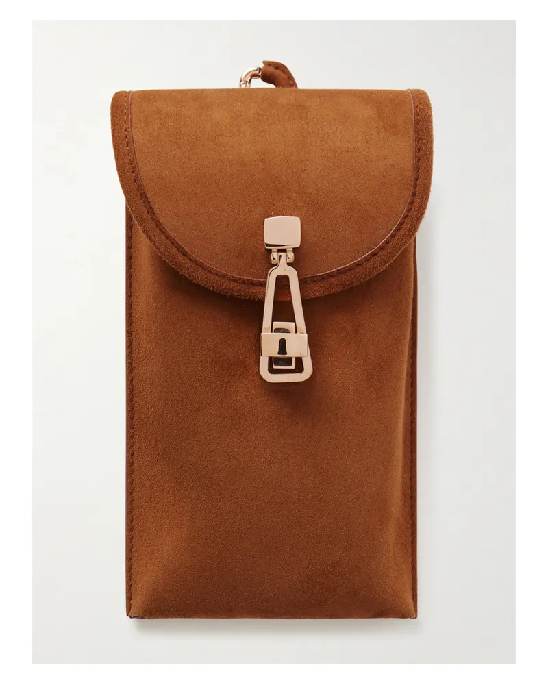 Gabriela Hearst Suede Sunglasses Pouch - Brown Brown