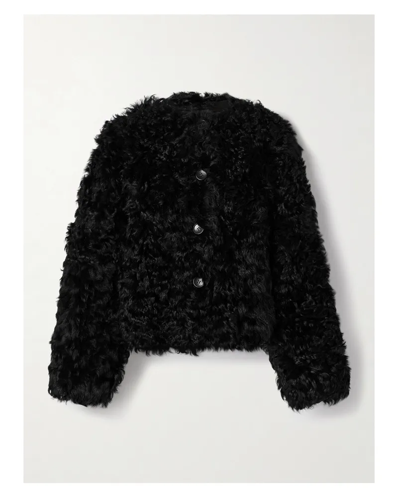 Ulla Johnson Irina Wendbare Jacke Aus Shearling - Schwarz Schwarz