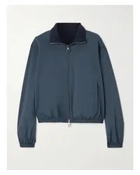 Loro Piana Wendbare Bomberjacke aus Shell Und Kaschmir Blau