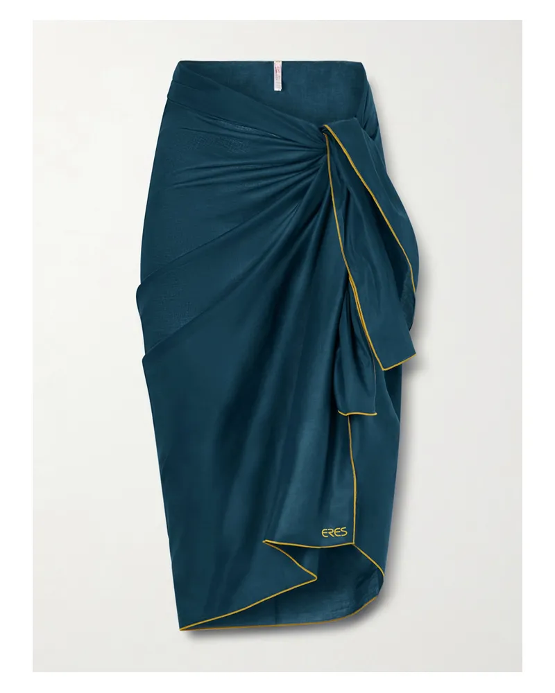 Eres Cabine Cotton-voile Pareo - Blue Blue
