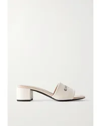 Givenchy 4g Mules aus Canvas mit Logoprint Neutral