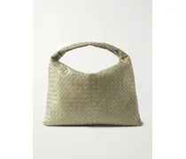 Hop Large Intrecciato Leather Tote - Green