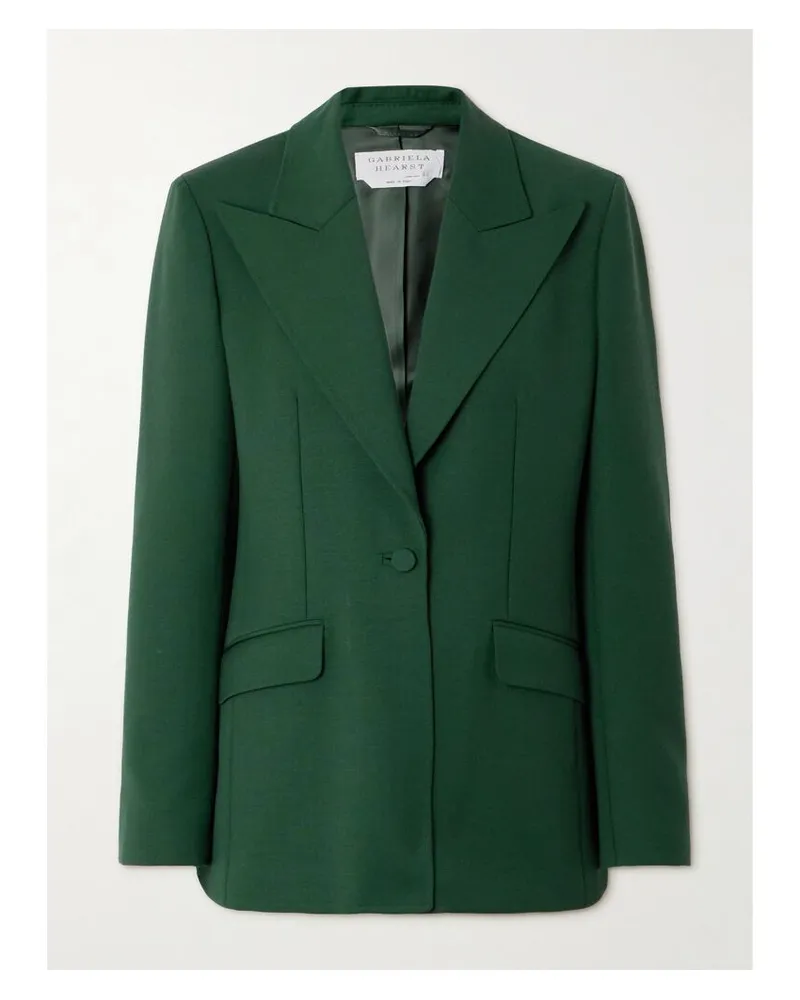 Gabriela Hearst Leiva Blazer Aus Wolle - Grün Grün