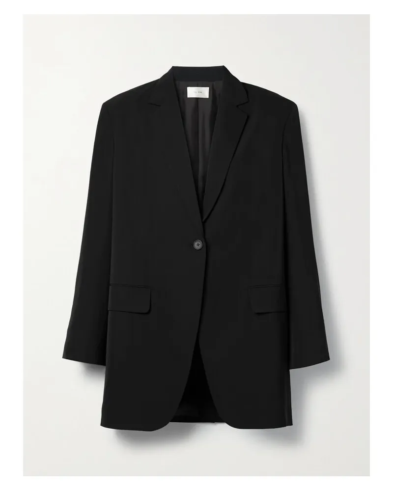 The Row Obine Blazer Aus Crêpe - Schwarz Schwarz