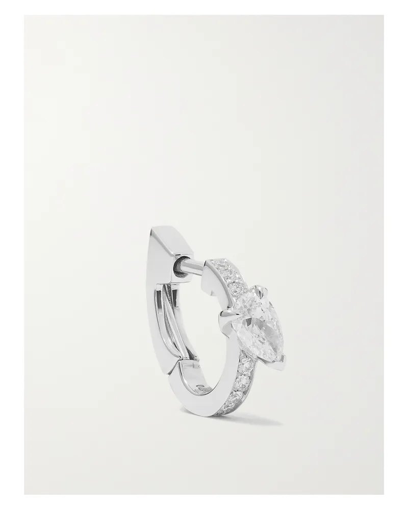 Repossi Harvest 18-karat White Gold Diamond Single Earring - Silver Silver