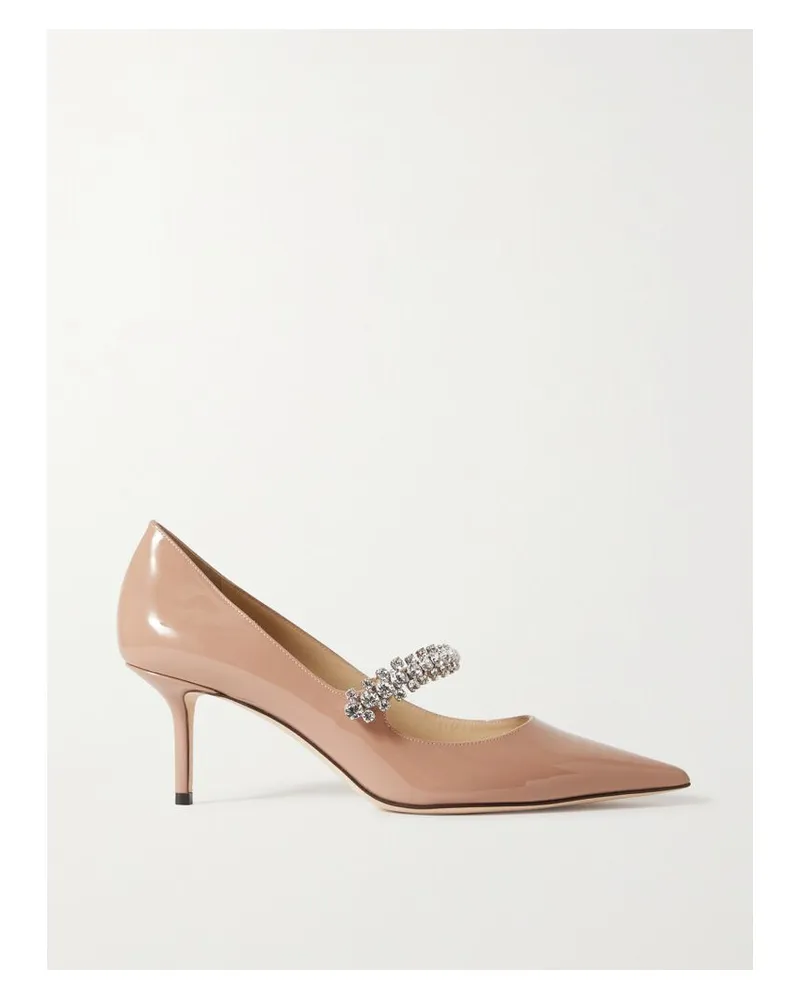 Jimmy Choo Bing 65 Pumps Aus Lackleder Mit Kristallen - Pink Pink