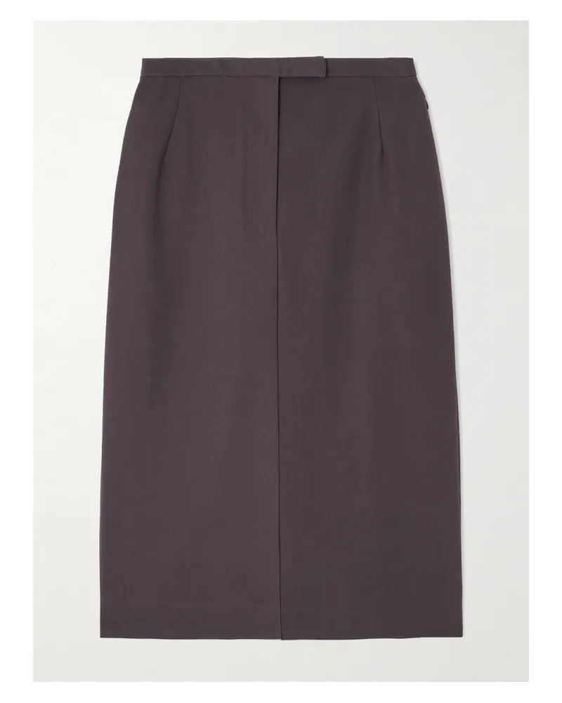 Dries van Noten Midirock Aus Baumwolle Mit Falten - Lila Lila