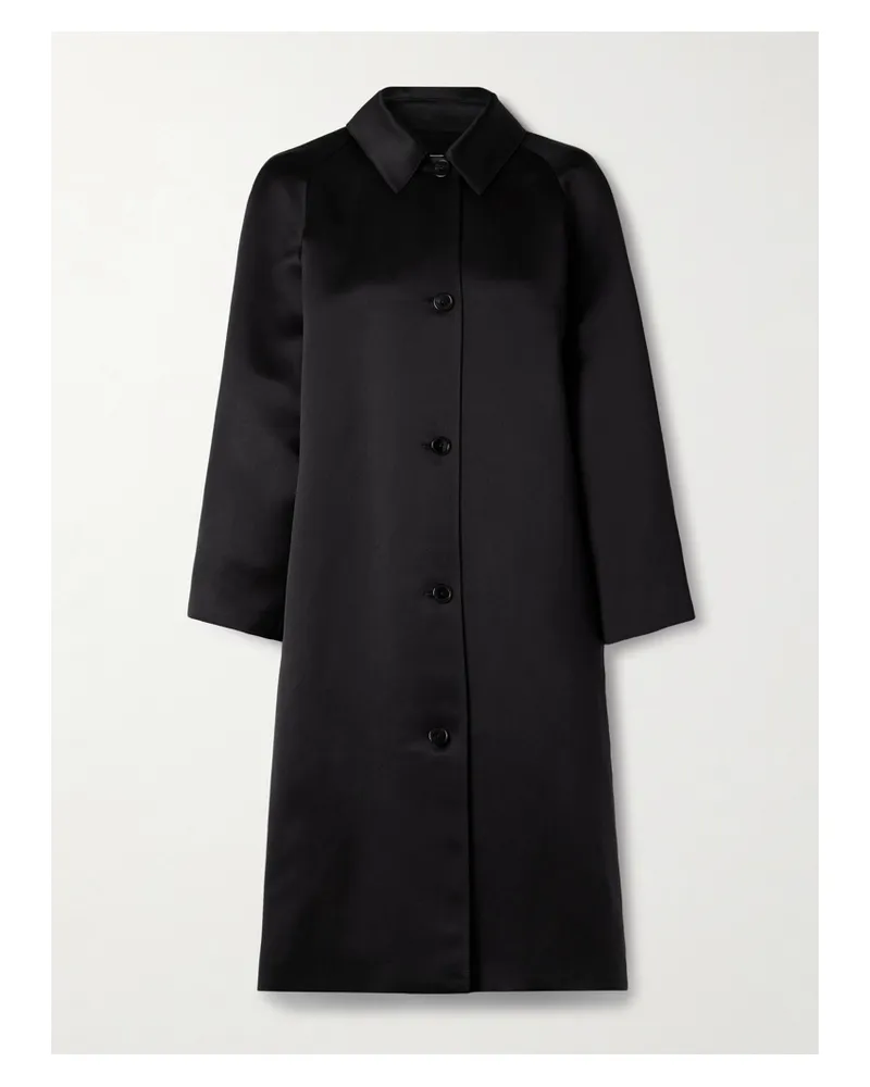 The Row Ema Silk Jacket - Black Black