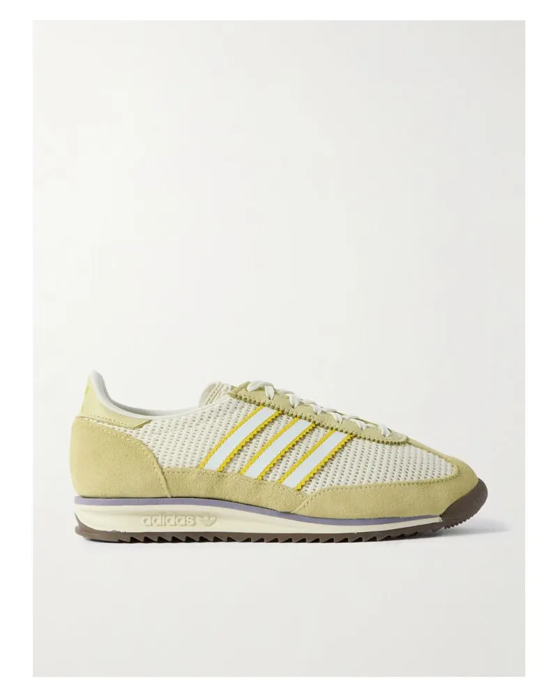 adidas Sl 72 Og Sneakers Aus Mesh Mit Veloursleder- Und Lederbesätzen - Gelb Gelb