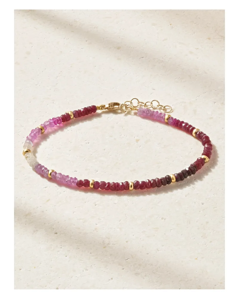 JIA JIA Arizona 14-karat Gold Ruby Bracelet - Pink Pink