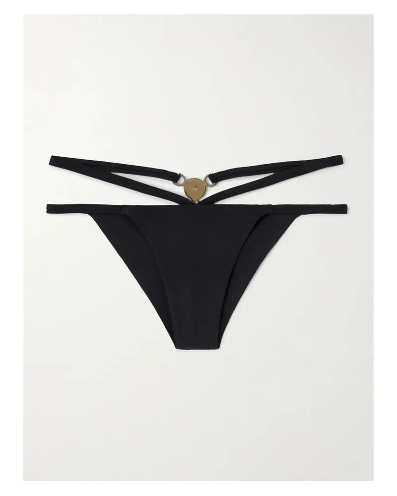 Versace Bikini-höschen Mit Verzierungen - Schwarz Schwarz