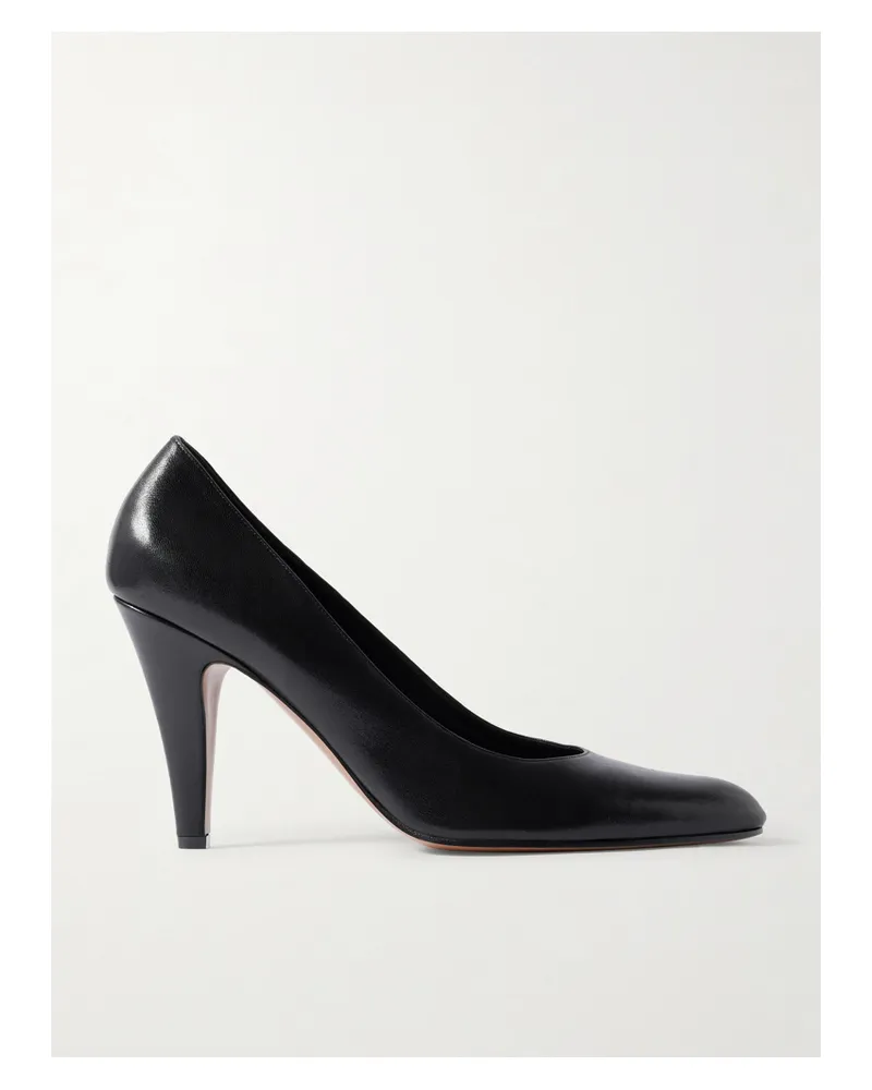 The Row Ornelia Leather Pumps - Black Black