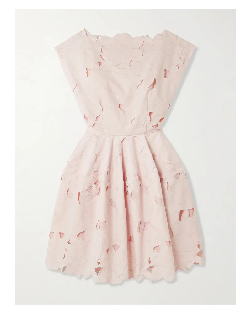 Erdem Midikleid Aus Popeline Mit Stickereien Und Cut-outs - Pink Pink