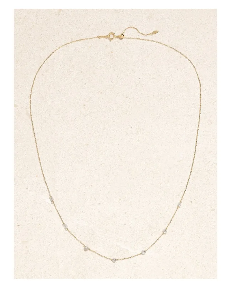 PERSEE Danaé Kette Aus 18 Karat Gold Mit Diamanten Gold